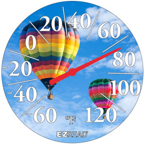 with Hot Air Balloon, Multi, 6ea/12.5 in