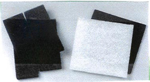 Carbon & Coarse, Black/White, 6ea/12In X 12 in
