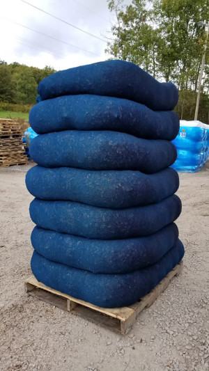 Blue, 1ea/8In X 190 ft, 19 Stakes