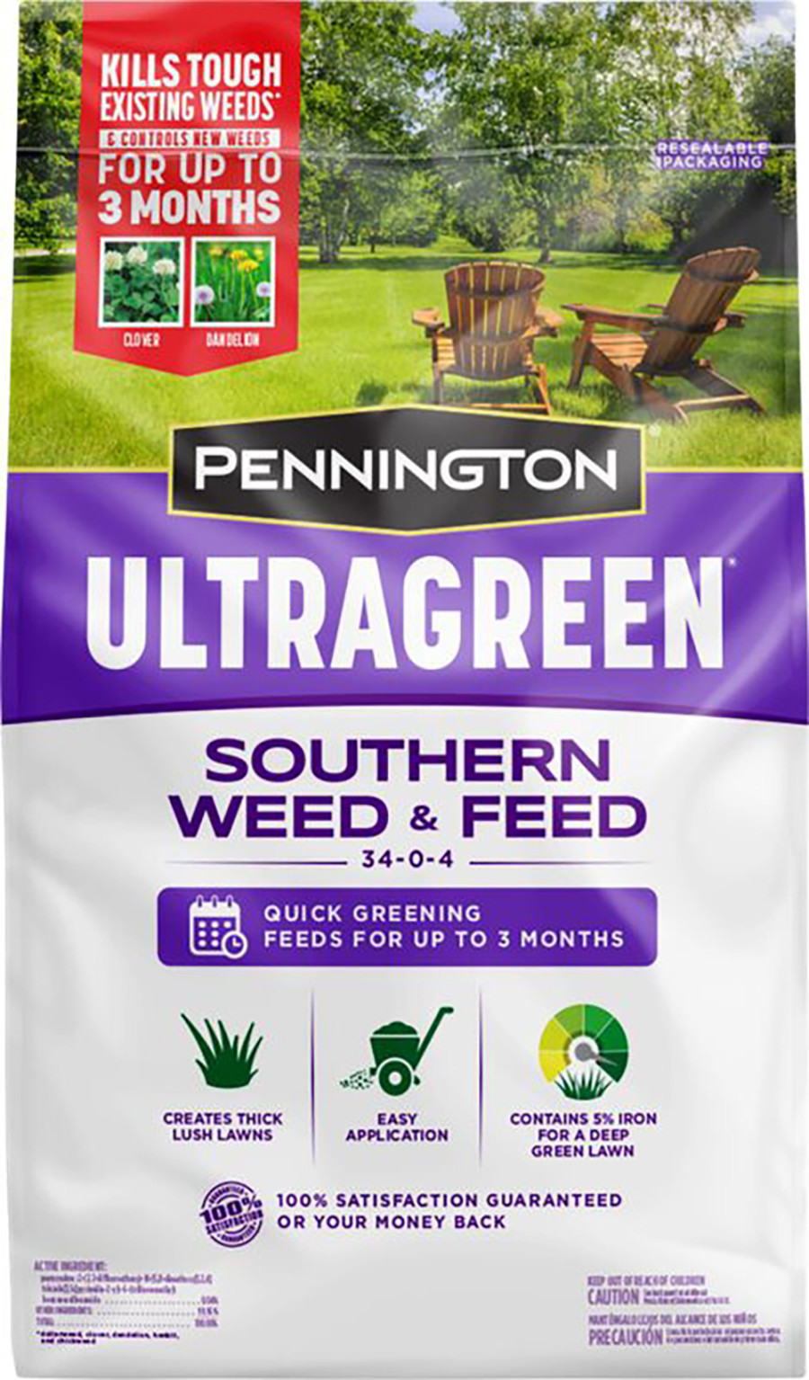 Pennington Ultragreen Southern Weed & Feed 34-0-4 1ea/10M 25 lb