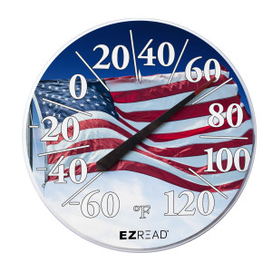with Flag, Red/White/Blue, 6ea/12.5 in