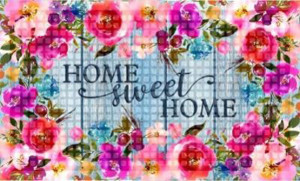 Home Sweet Home Floral, 6ea/18In X 30 in